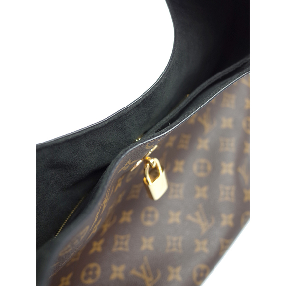 Louis Vuitton Monogram Flower Hobo Shoulder Bag Noir Black - Picture 6 of 8